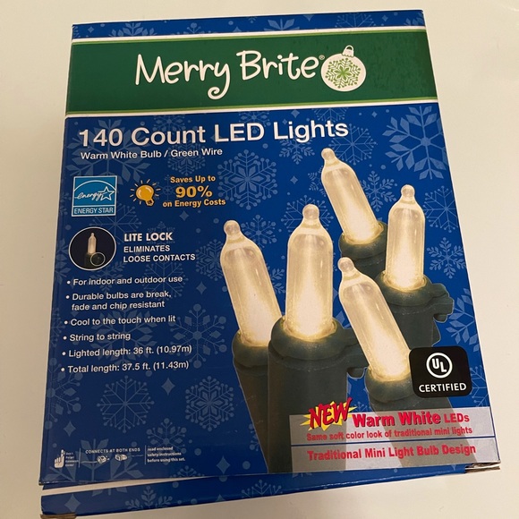 140 Count Merry Bright LED Lights - Picture 2 of 3